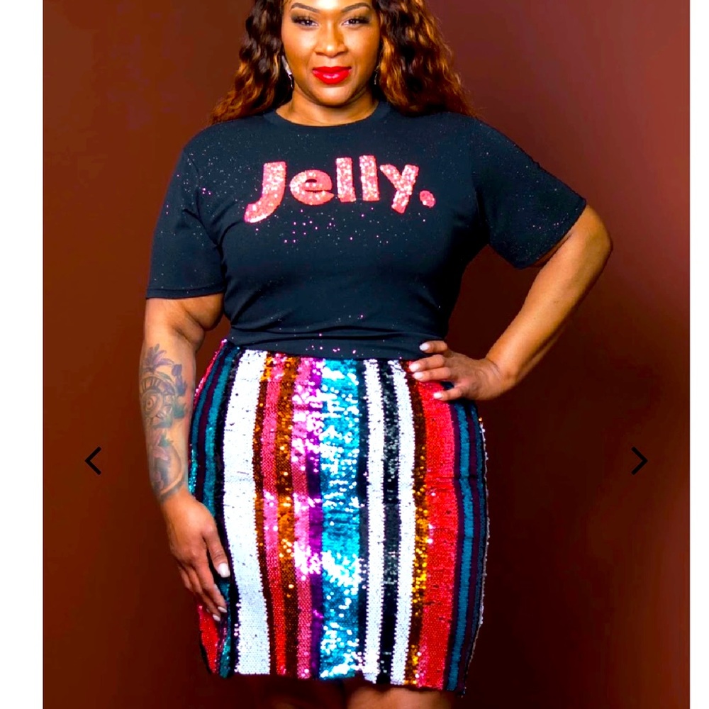 Sequin skirt